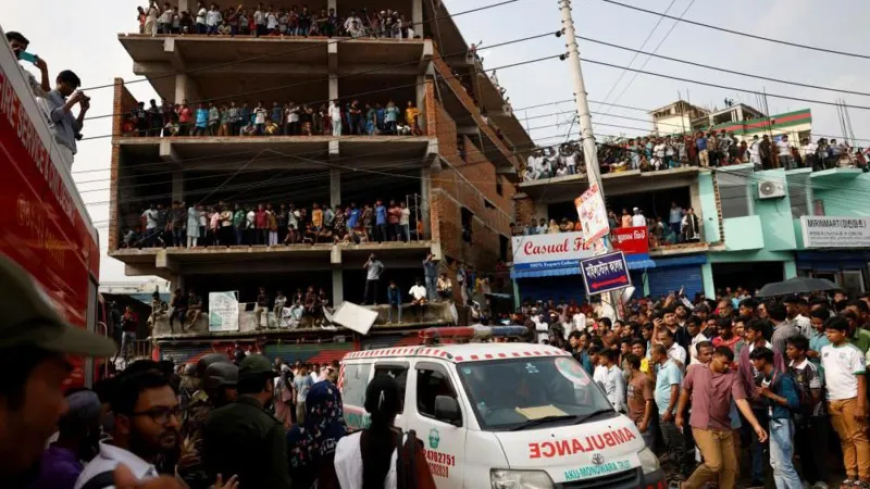 At least 19 dead after air force jet crashes into Bangladesh school