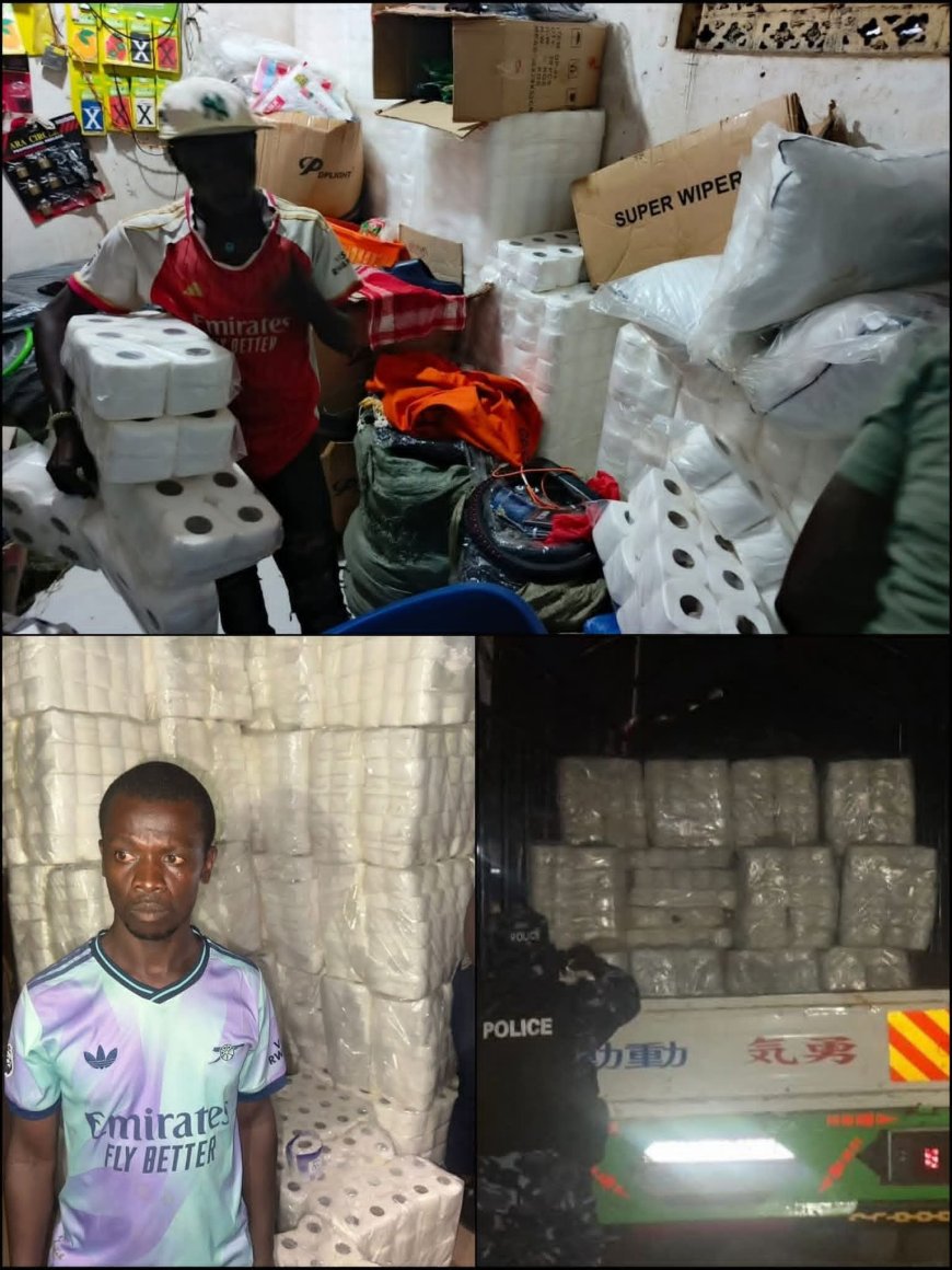 Police Seize Thousands of Substandard Toilet Paper Rolls in Kampala Crackdown